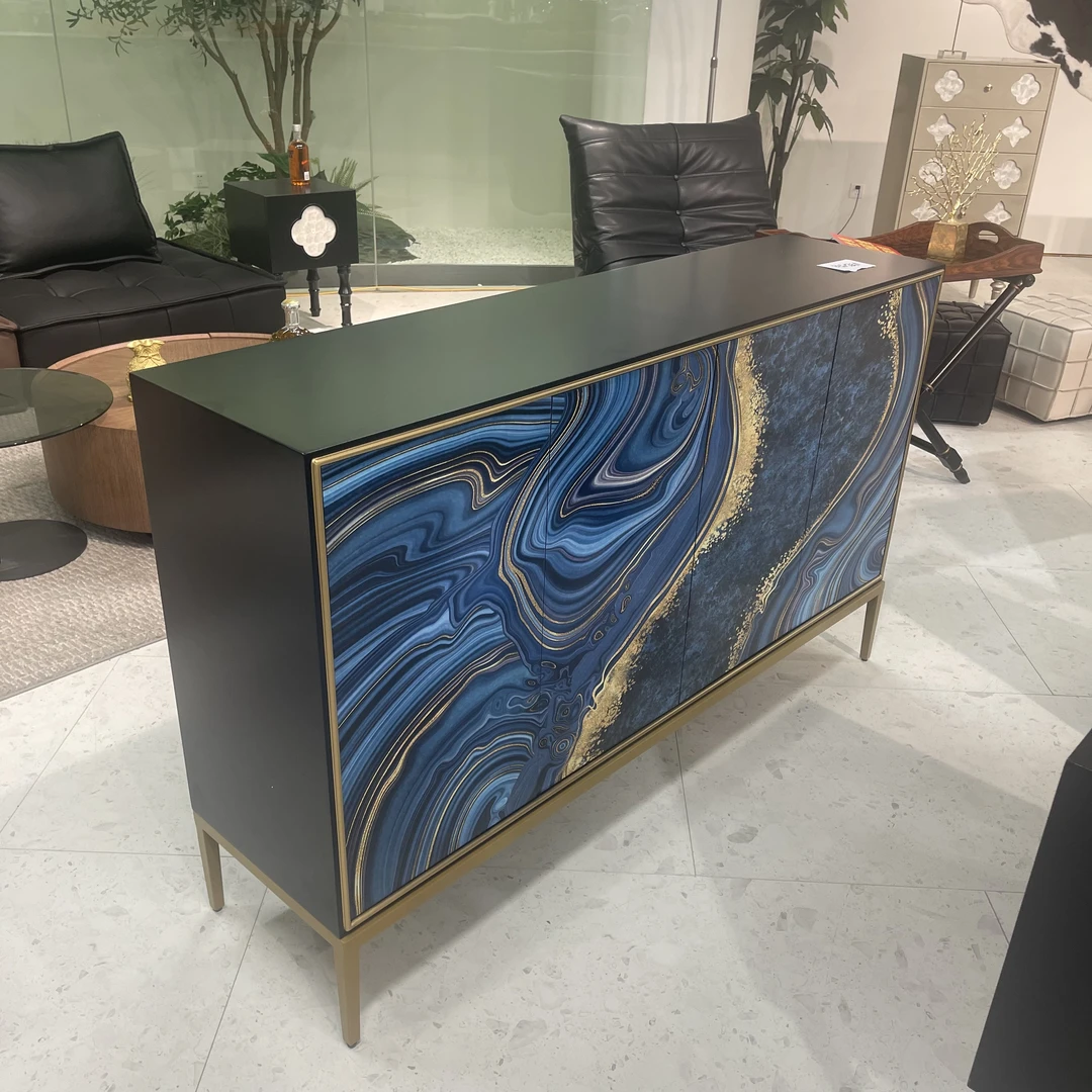 流体色浆美学鞋柜玄关柜卧室柜多功能储物柜斗柜装饰柜