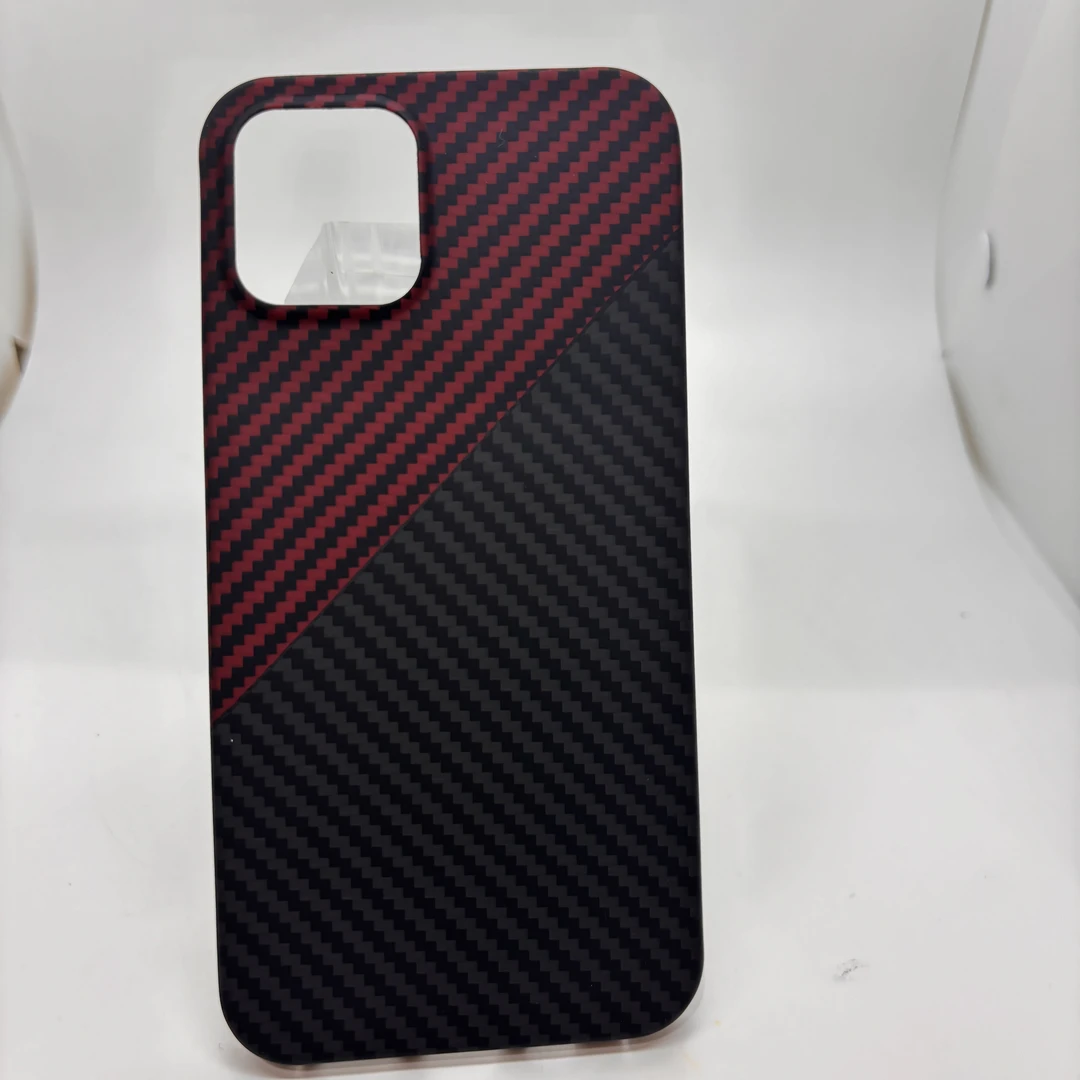 苹果12凯夫拉手机壳ihone12pro芳纶纤维超薄防滑黑色防刮保护壳