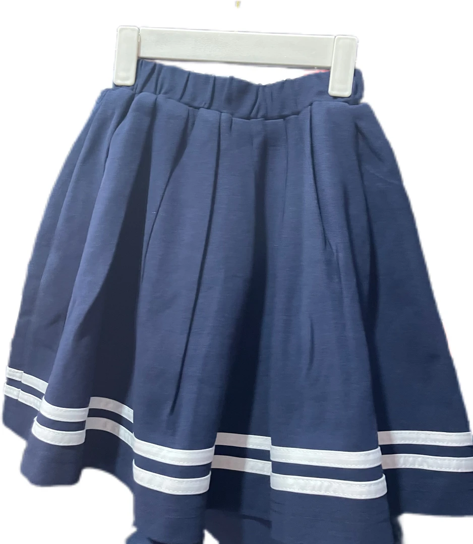 半身裙女童夏季校服藏蓝色时尚裙裤学院风