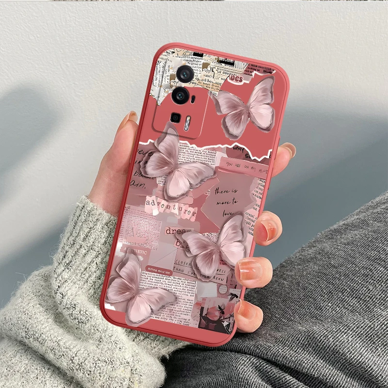 适用红米k60pro手机壳k60蝴蝶日报k60e软外壳22127RK46C保护套ins