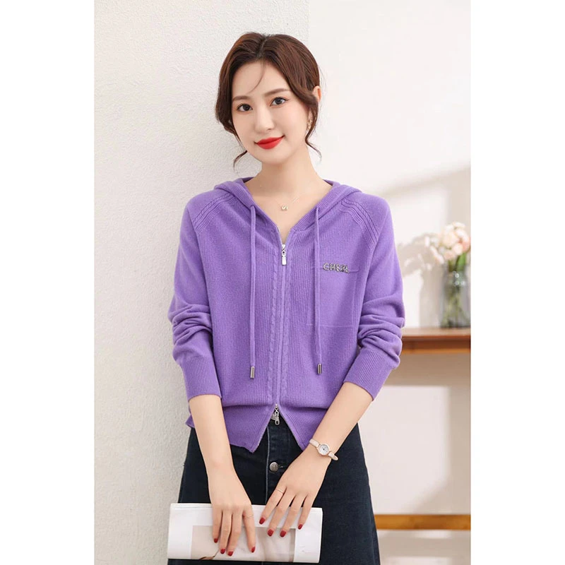 【香嘉怡新品】XJYC1188女士上衣羊毛衫2025早秋新款韩版网红款