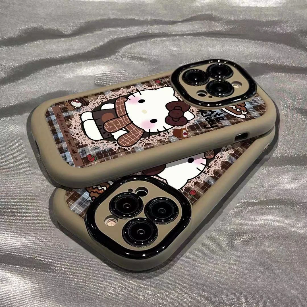 蛋糕kt猫适用苹果13手机壳14iphone15pro/12女11华为vivo小米oppo