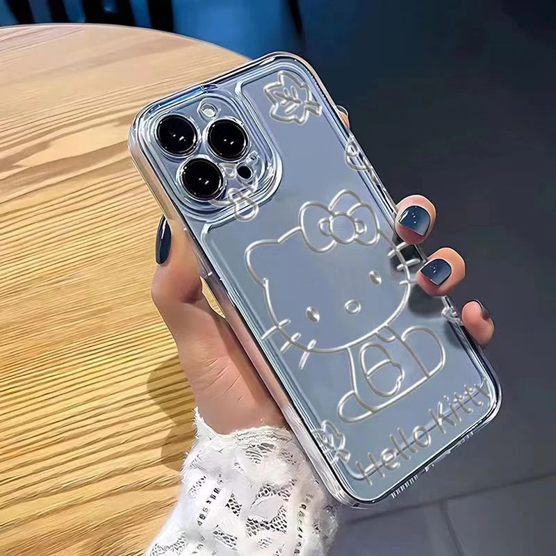侧面kt猫适用苹果13手机壳14iphone15pro/12女11华为vivo小米oppo