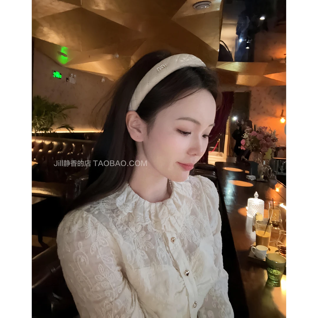 Jill静香的店miumiu千金发箍高颅顶气质发卡日韩风发饰头箍女秋冬