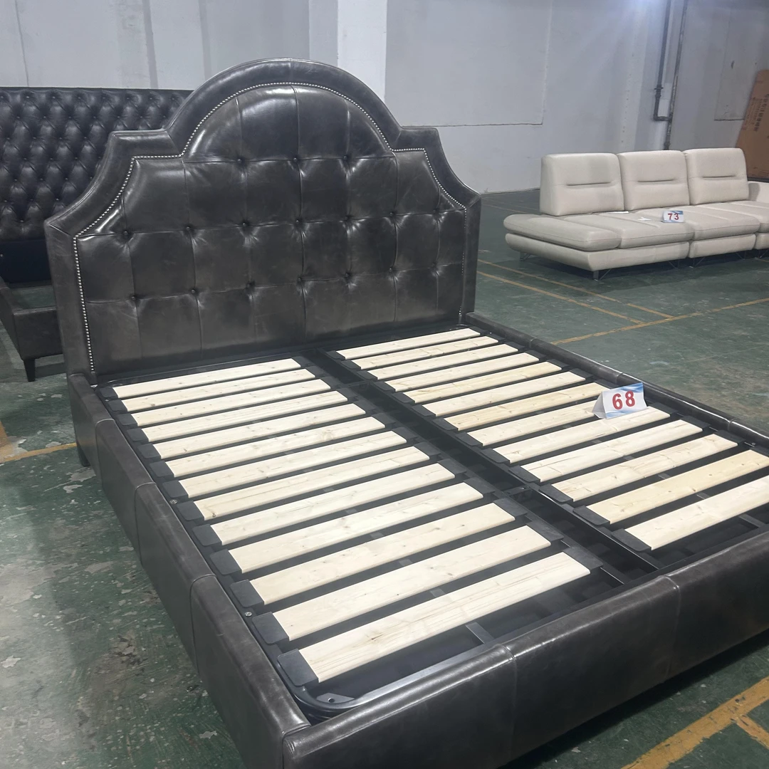 QK5099美式轻奢储物床1.8米