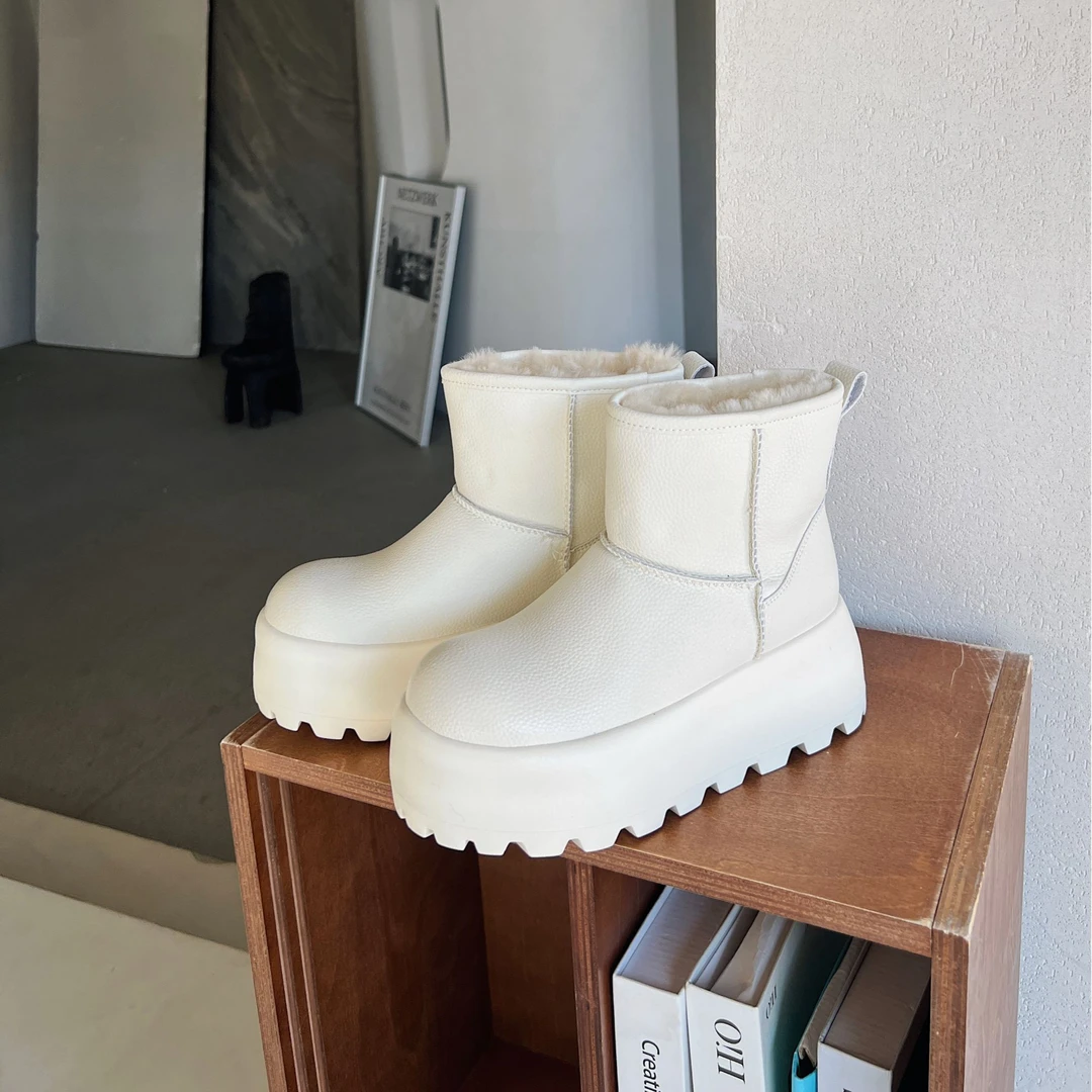 【增高6.5cm】2024新款百搭时尚潮流厚底雪地靴 0971 L