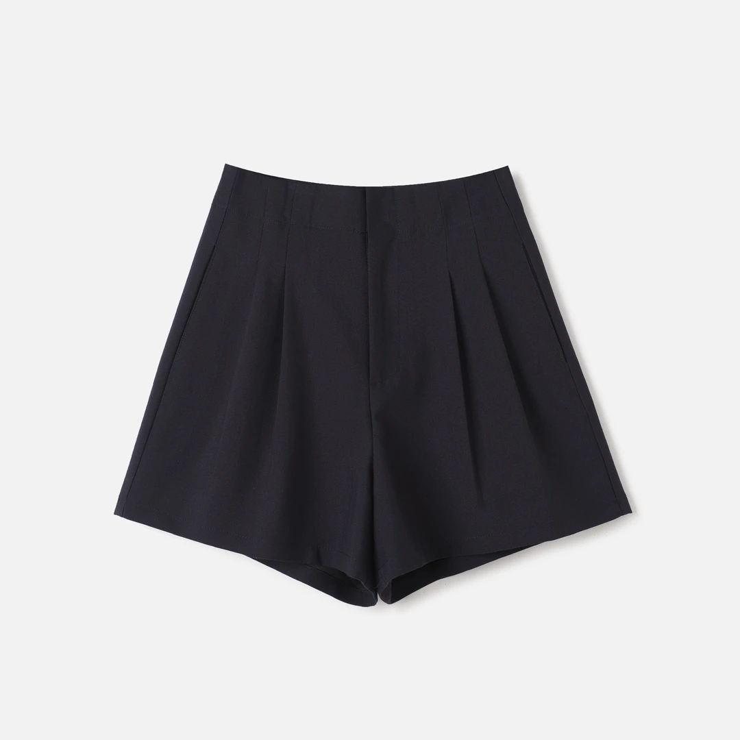 【DuShang】浪漫马黛~高腰显个子休闲宽松西装短裤TS0826