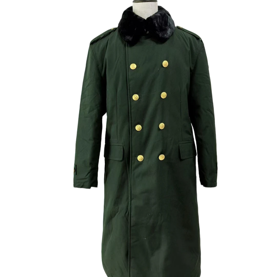 军绿色棉大衣男冬季加厚防寒保暖中长款可拆卸内胆