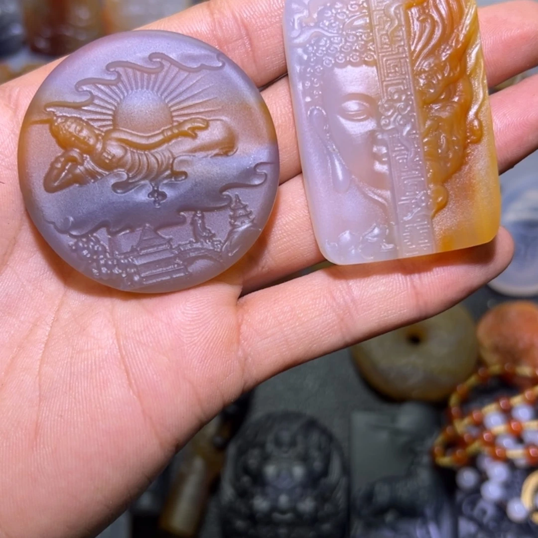 【闪购商品】玛瑙/玉髓颈饰未镶嵌老*长