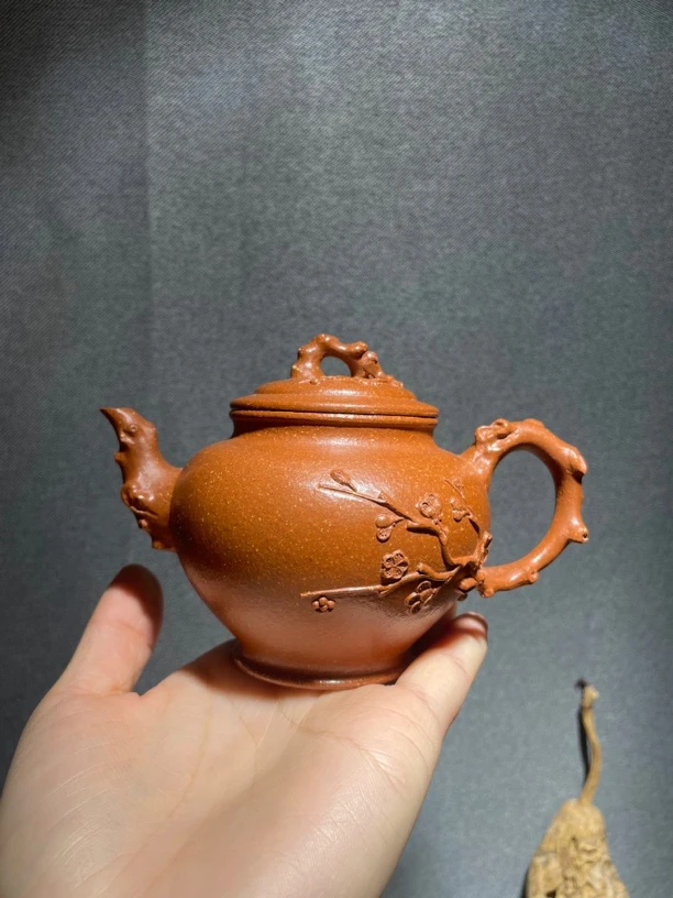 报春梅花紫砂壶|  原矿降坡泥|  助理工艺师半手| | 200cc