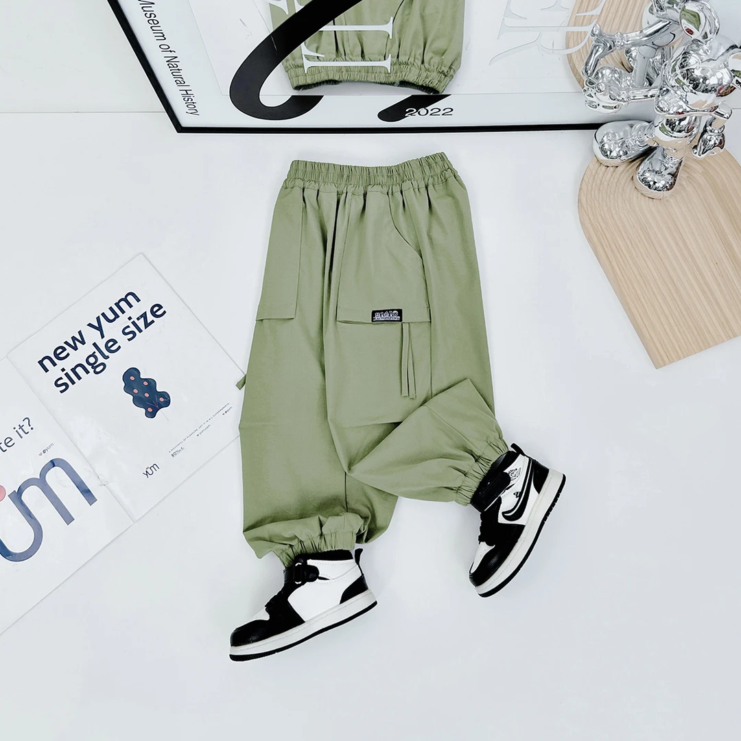 儿童裤子夏季薄款夏长裤2024夏装新款洋气 D-YC6801 悠悠童话童装