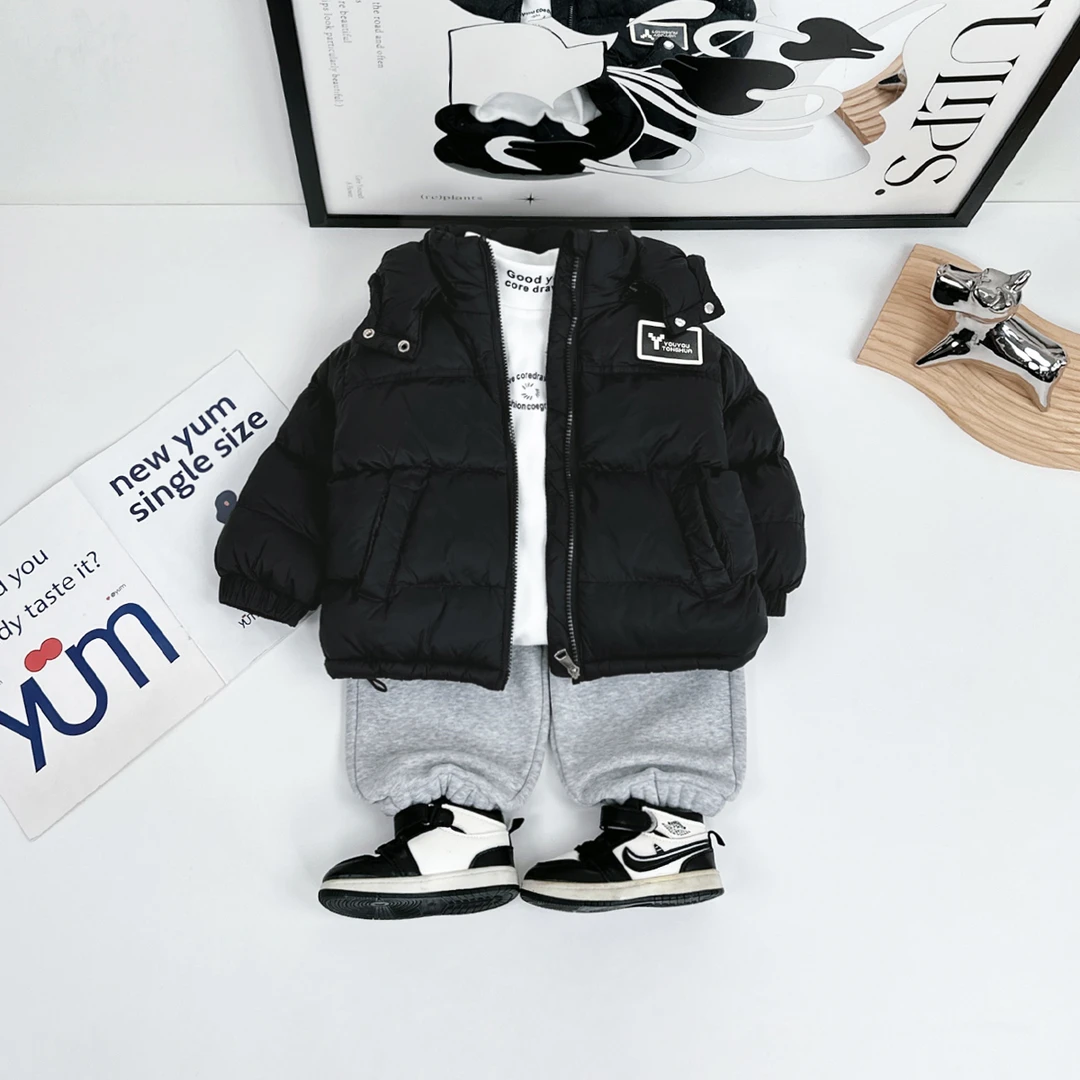 儿童冬棉服男童冬款加厚棉衣2025新款冬装D-23961过年战袍儿童