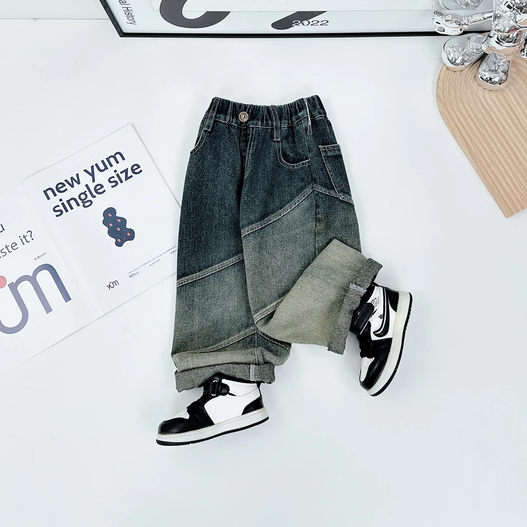 男童裤子春秋款儿童牛仔裤2025新款秋装 D-CXF3336 悠悠童话童装