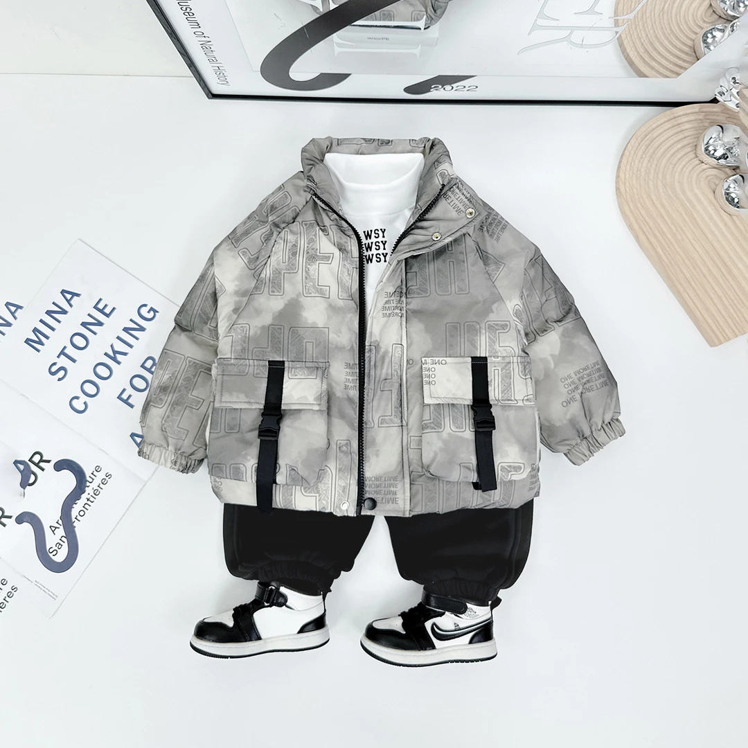 儿童棉服男童冬款加厚棉衣2023新款冬装 D-BQ23680 悠悠童话童装