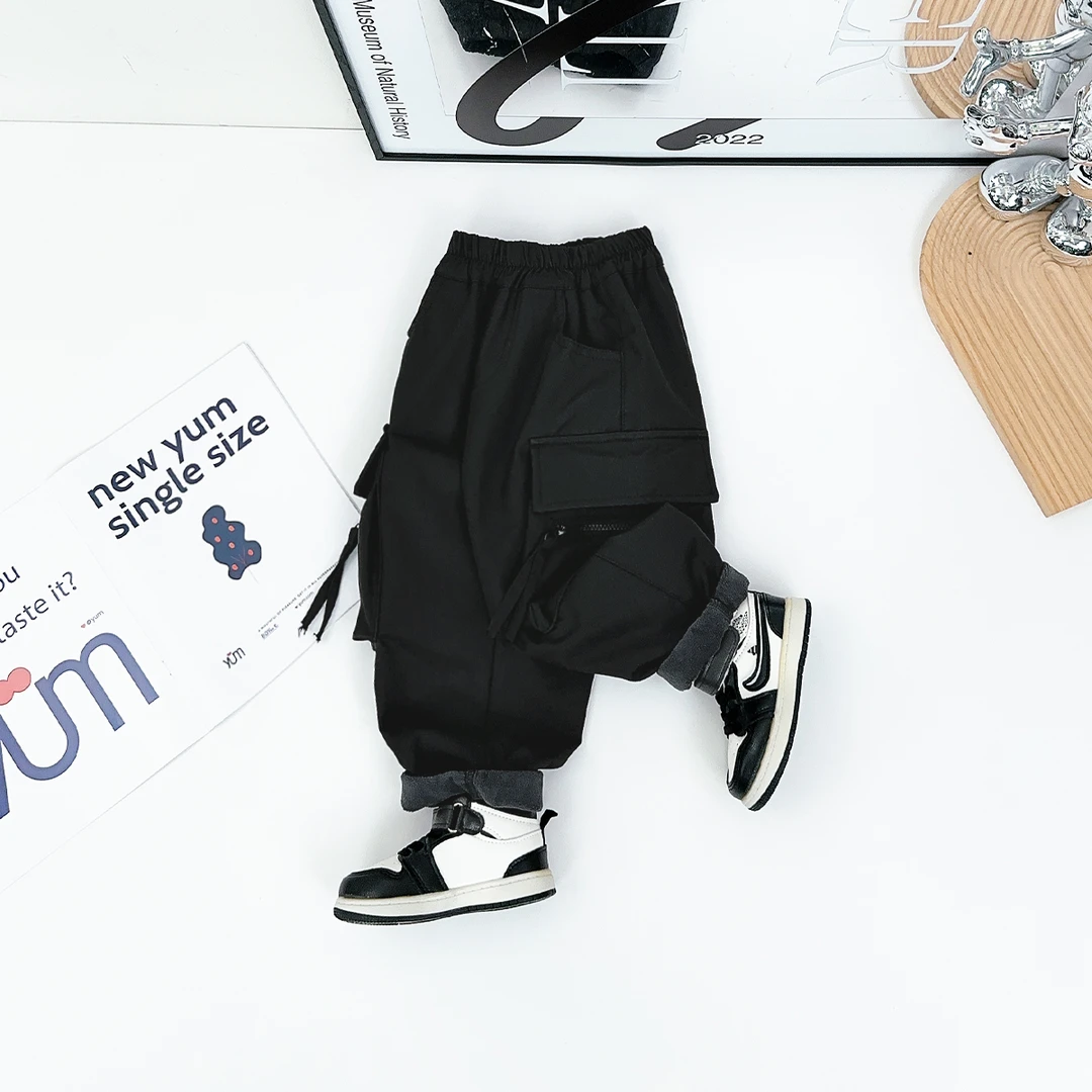 男童加绒裤子儿童休闲裤2025新款秋冬装 D-CXF3522 悠悠童话童装