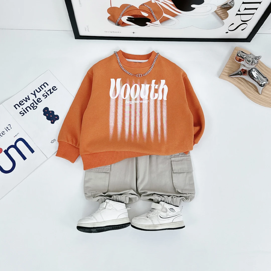 儿童卫衣长袖2025新款秋装男童春秋上衣 D-WG27407 悠悠童话童装