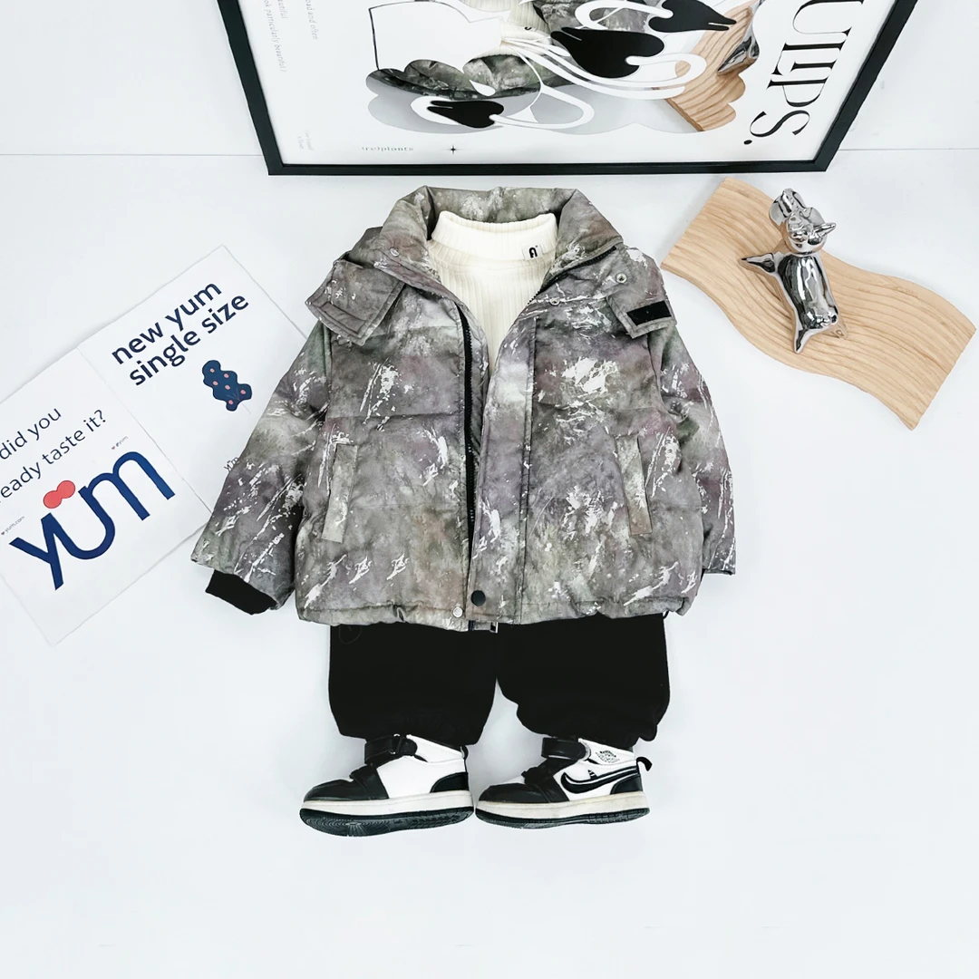 儿童棉服男童冬款加厚棉衣2025新款冬装 D-AC24219 悠悠童话童装