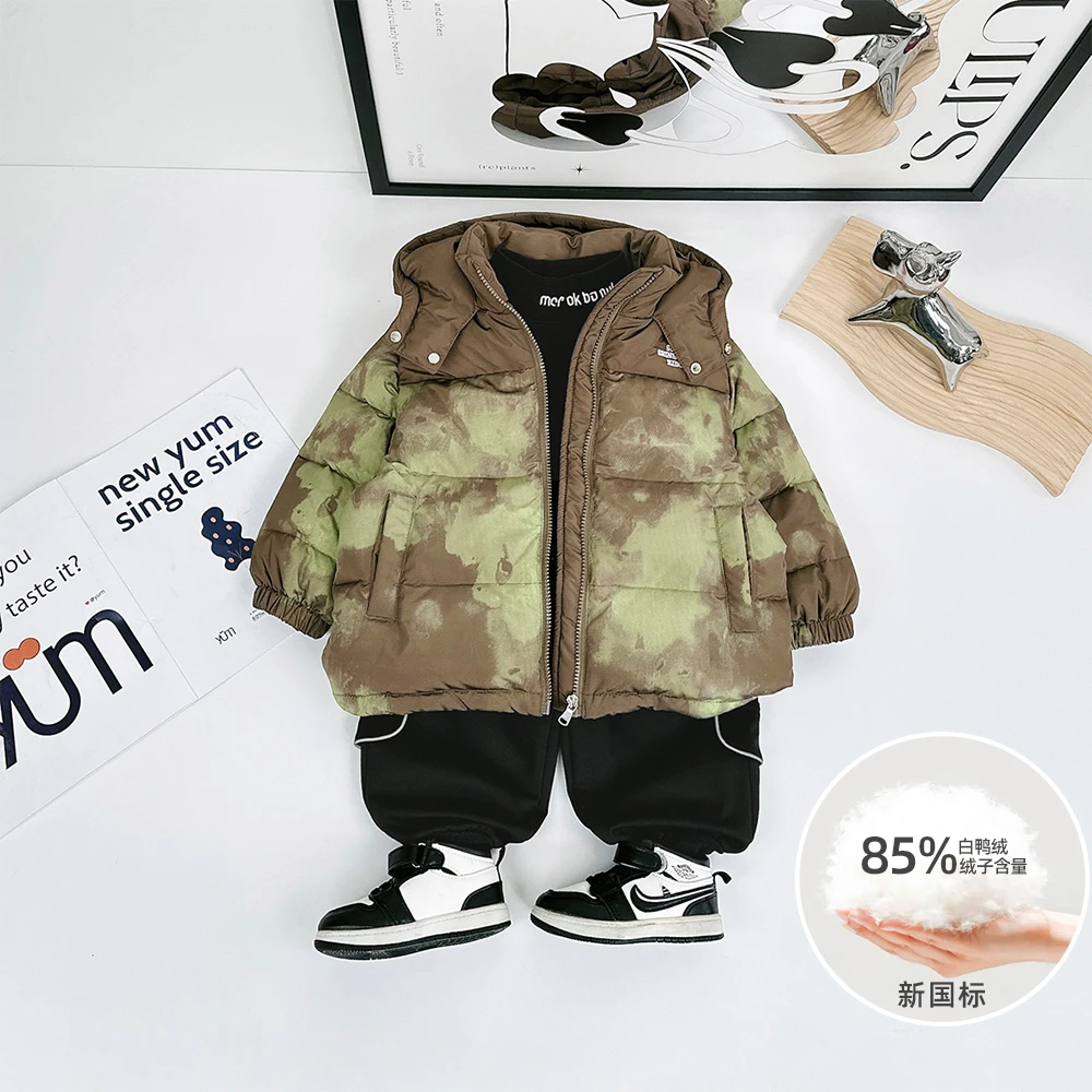 儿童羽绒服男童鸭绒2023新款秋冬装连帽 D-ZBD23141 悠悠童话童装