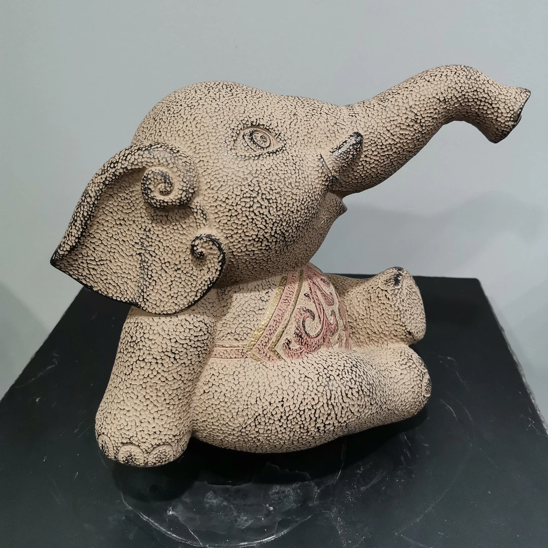 小象摆件带水管30cm+水泵3W