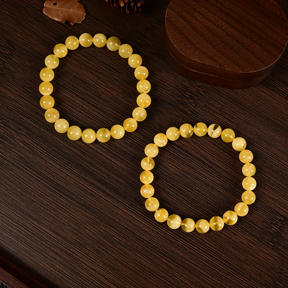 【云上叙】蜜蜡单圈手串-8mm多样性发一件 V0725-1（东哥）