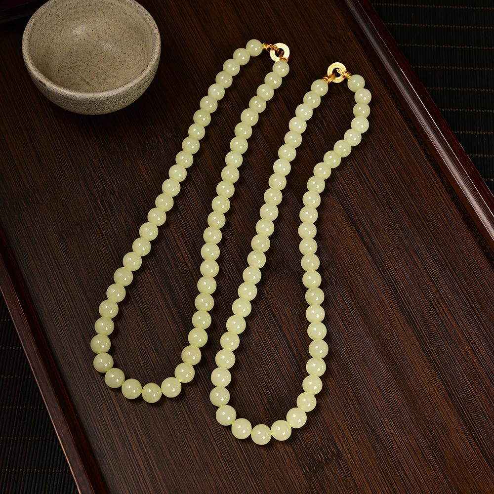 【云上叙】和田玉项链-多样性发一件-约9.5mm V30849-K（商城）