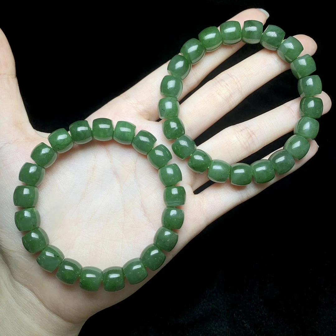 【云上叙】5 V0869-和田玉单圈手串-多样性发一件-8.5x9.5mm（东哥）