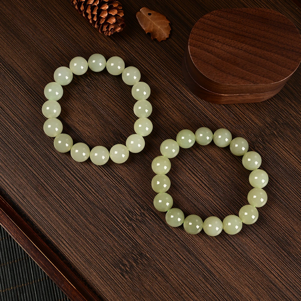 【云上叙】和田玉单圈手串-多样性发一件-11.5mm-V9244-M（甄选）