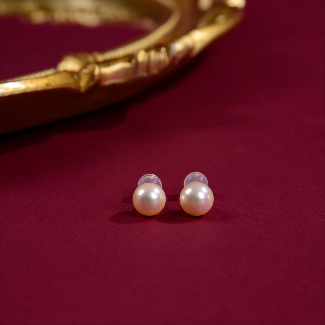 【云上叙】V30565-18k金珍珠耳钉 -5.8mm+-30（东哥）