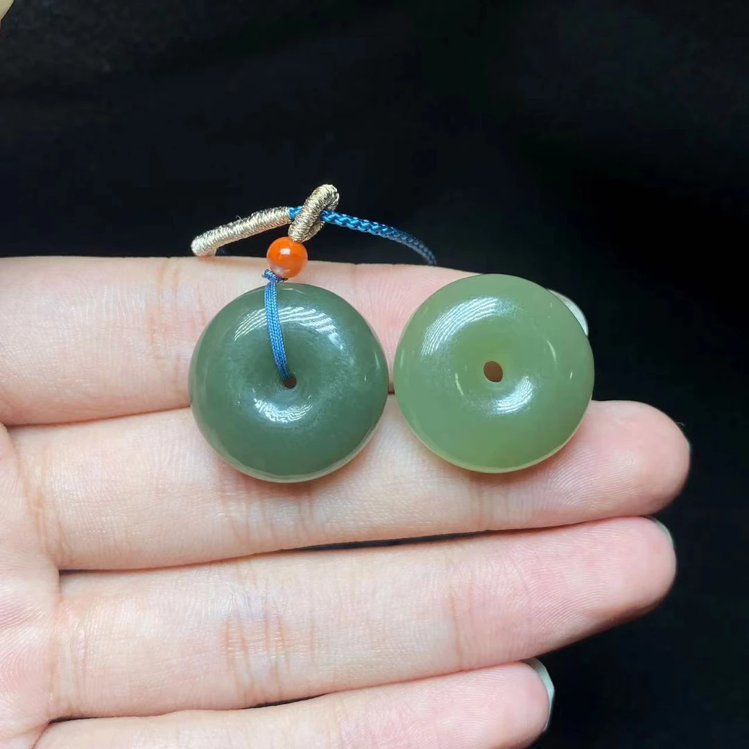 【云上叙】A8077-K-和田玉平安扣吊坠21×6mm多样性发一件（商城）