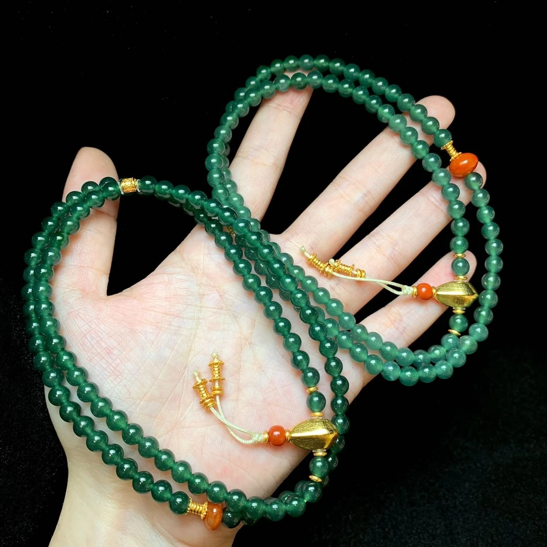 【云上叙】23 V8292-翡翠DIY项链-多样性发其一-5mm（东哥）