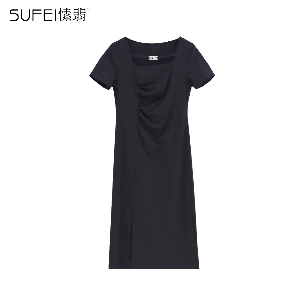 SUFEI/愫翡S32QZ0514A显瘦时尚气质女士长裙0514