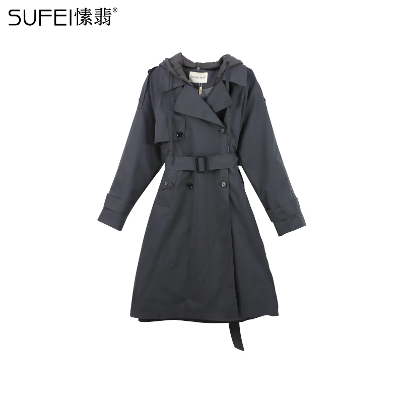 SUFEI/愫翡S33FY1102A 秋季新款风衣简约 1102