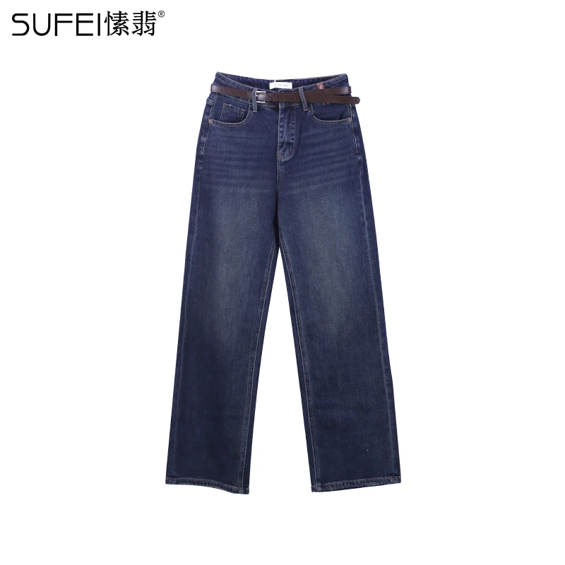 SUFEI/愫翡S33NK1049A 秋季时尚百搭牛仔裤 1049