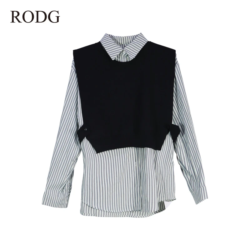 RODGR43TS1096A  秋季新款简约条纹时尚套衫  1096