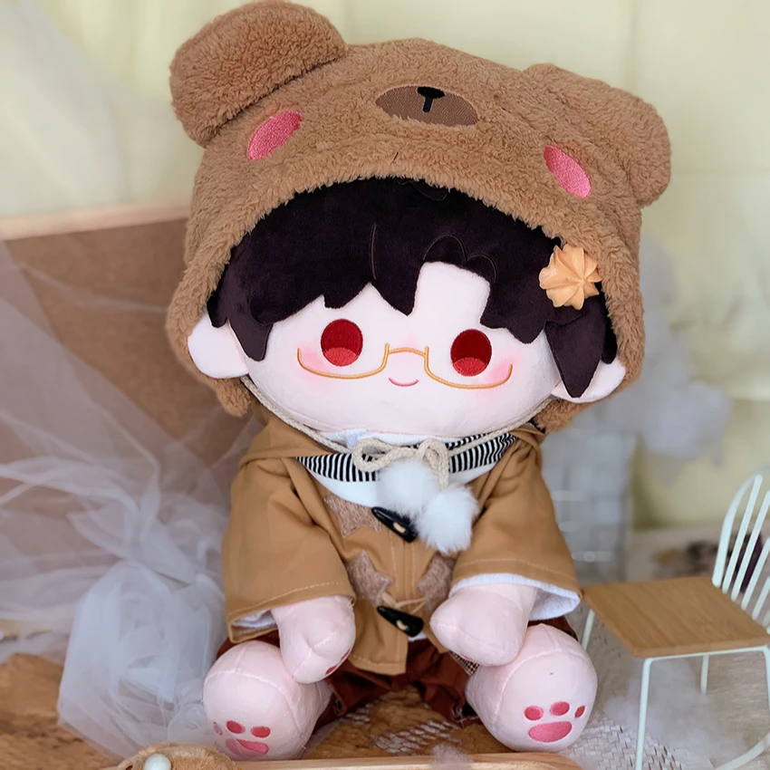 【陆沉】【果果粒】【光夜裸娃】40cm坐坐体棉花娃娃坐姿