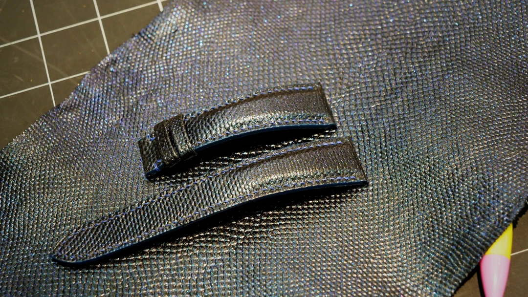 大铉表带 午夜星空蓝表带 定制款手工表带