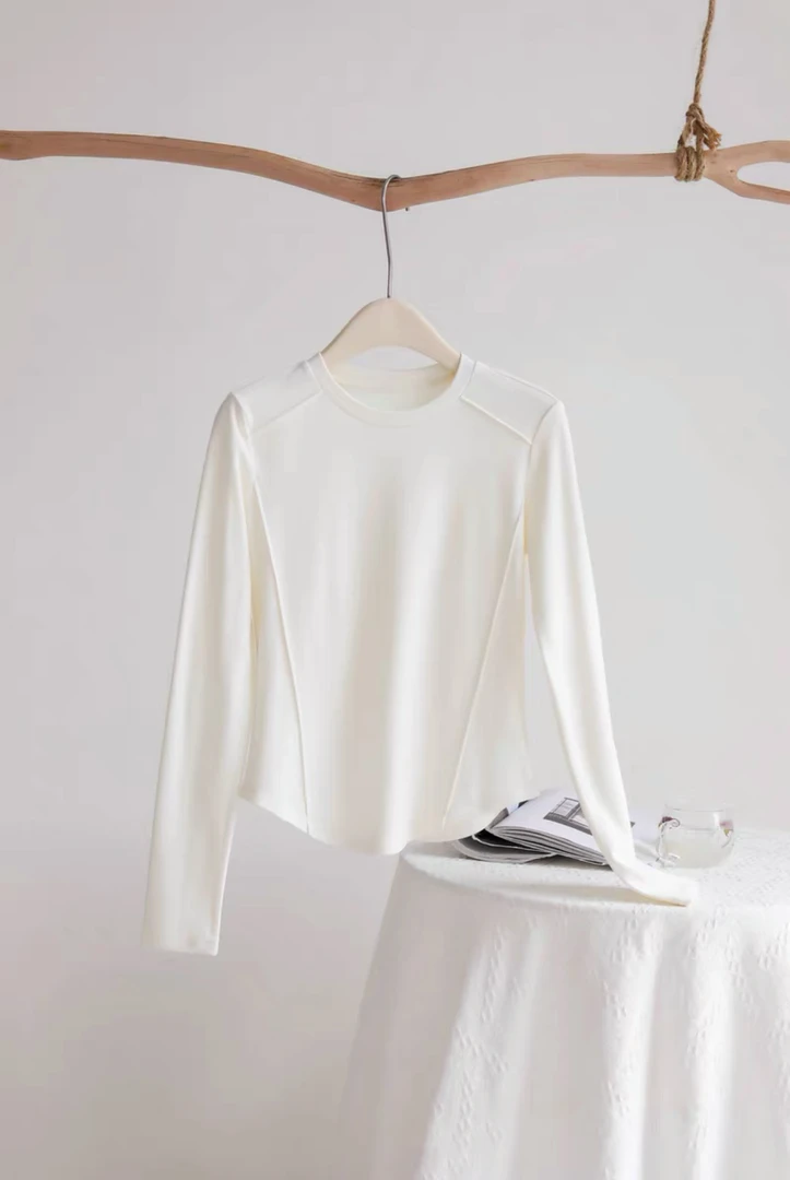 冬季果冻暖绒双面德绒保暖打底衫秋冬百搭休闲