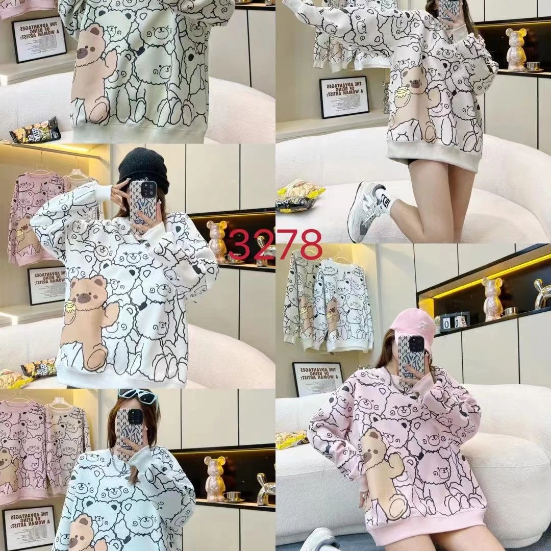 时尚卡通重工刺绣卫衣连帽多款