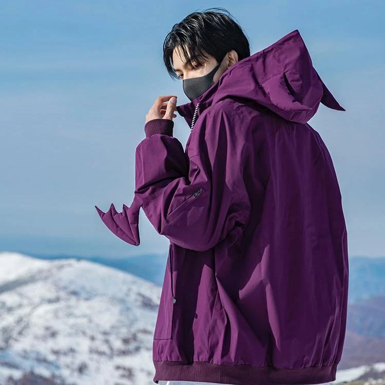 Ren刃川 小恶魔滑雪服开衫保暖耐磨防水男女款宽松单板2025新款