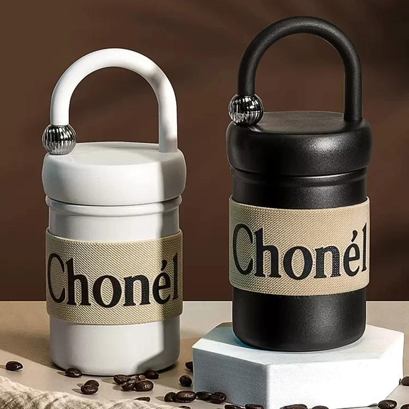 Gucgres小香风保温杯小口袋杯高级感杯子家用水杯女士极简咖啡杯