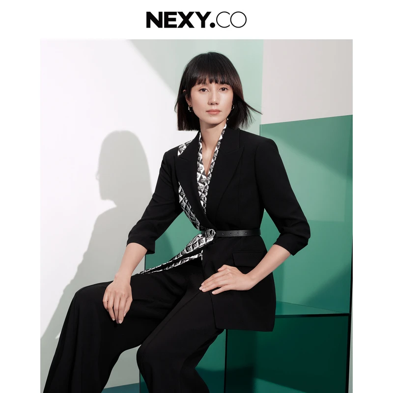 NEXY.CO/奈蔻外套|明星同款|袁泉同款秀场|智美女主新|XA01698W0
