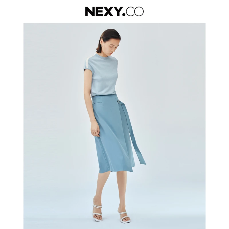 NEXY.CO/奈蔻半裙【欧若风】|显瘦通勤|智美女性|出游|XW01281L4