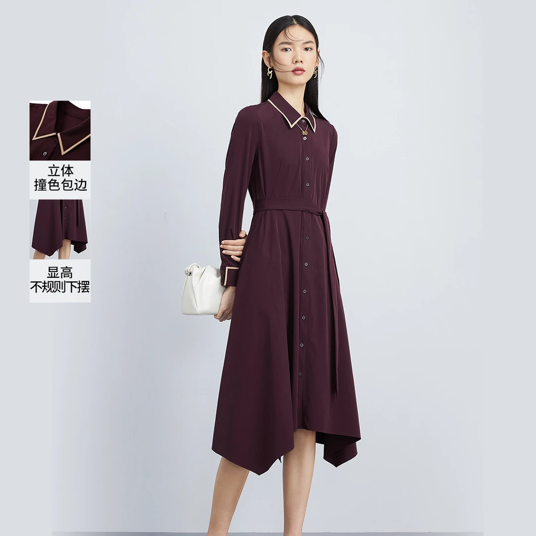 NEXY.CO/奈蔻连衣裙|重要场合|智美感|6面弹|通勤百搭|XF03524T8