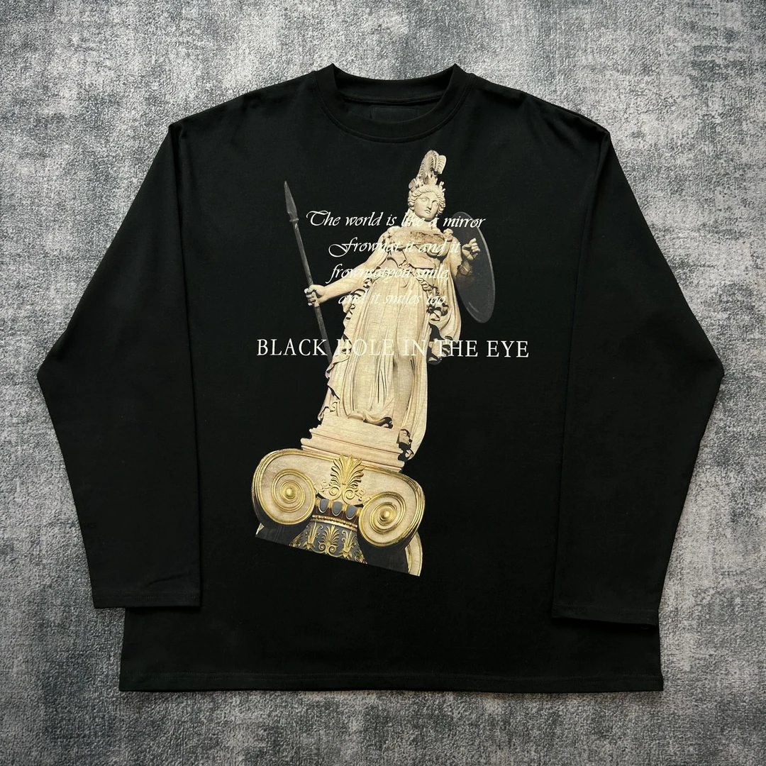 黑洞之眼第11季新款 《坠落女武神》重磅精梳棉美式复古长袖