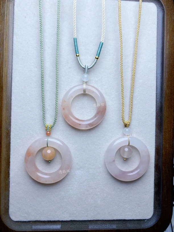 桃花酿面包扣甜甜圈吊坠面包圈平安扣特色挂件多样性发货拍一发一