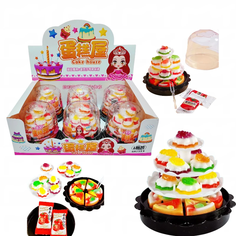糖玩蛋糕屋水果蛋糕披萨造型果味散装多彩磷脂美味产品