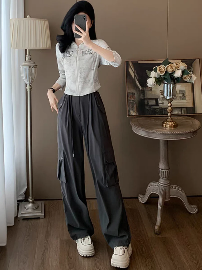 8003美式工装裤夏季弹力加厚速干软面料时尚直筒