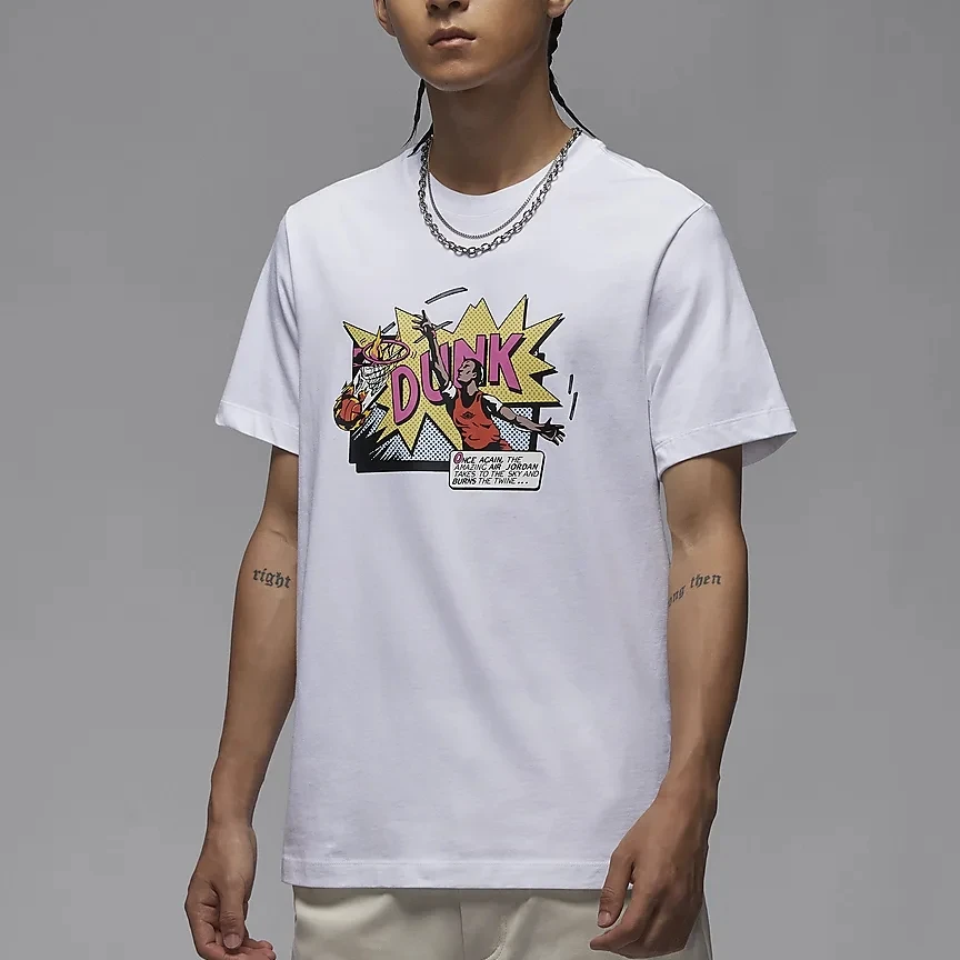 NIKE耐克2024男子AS M J BRAND DUNK SS CREW圆领短T恤FZ1940-100