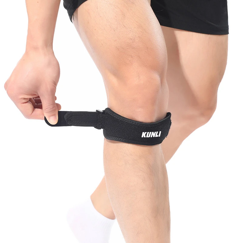 KUNLI/群力髌骨带男女款专业跑步羽毛球膝盖保护带健身运动髌护带