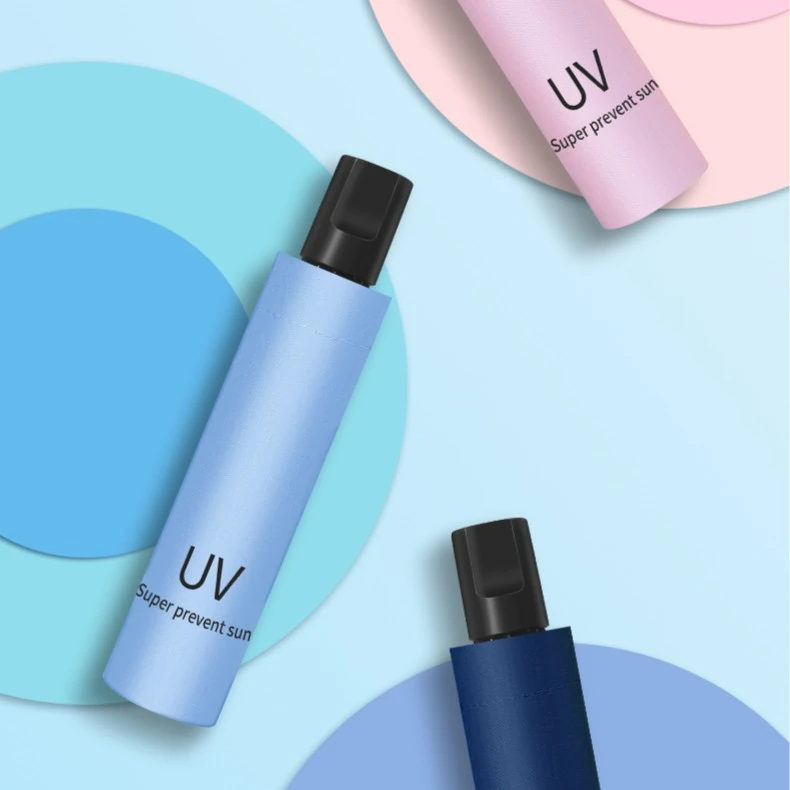 简约折叠手动雨伞男女学生韩版晴雨两用防晒遮阳太阳伞防紫外线